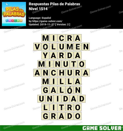 wordalot 1514|Wordalot Nivel 1514 Respuestas Actualizadas【2024.